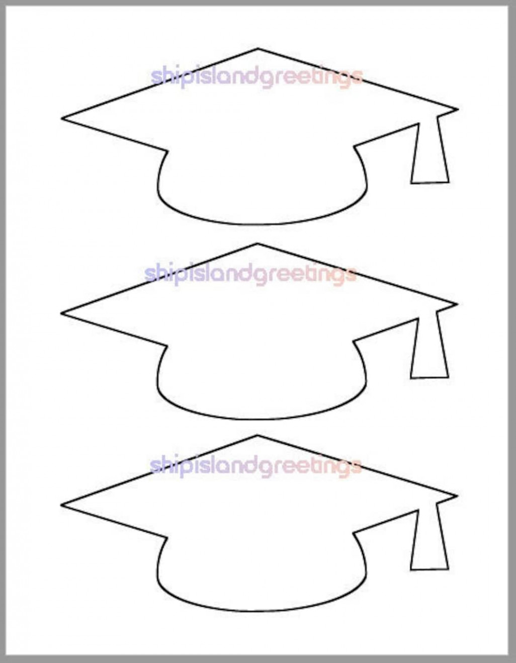 Graduation Cap Template-printable Template-grad Party - Etsy