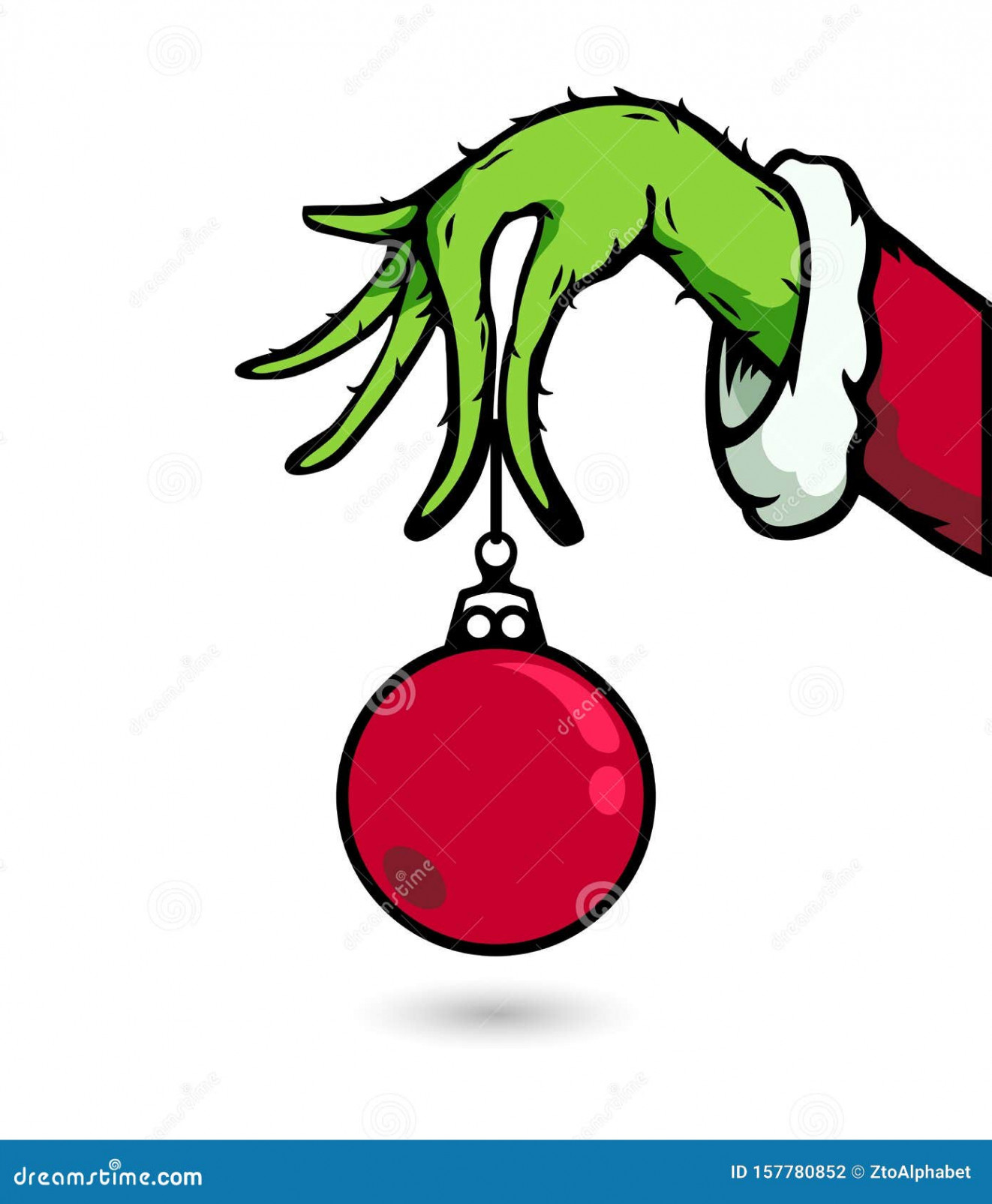 Grinch Hand Stock Illustrations –  Grinch Hand Stock