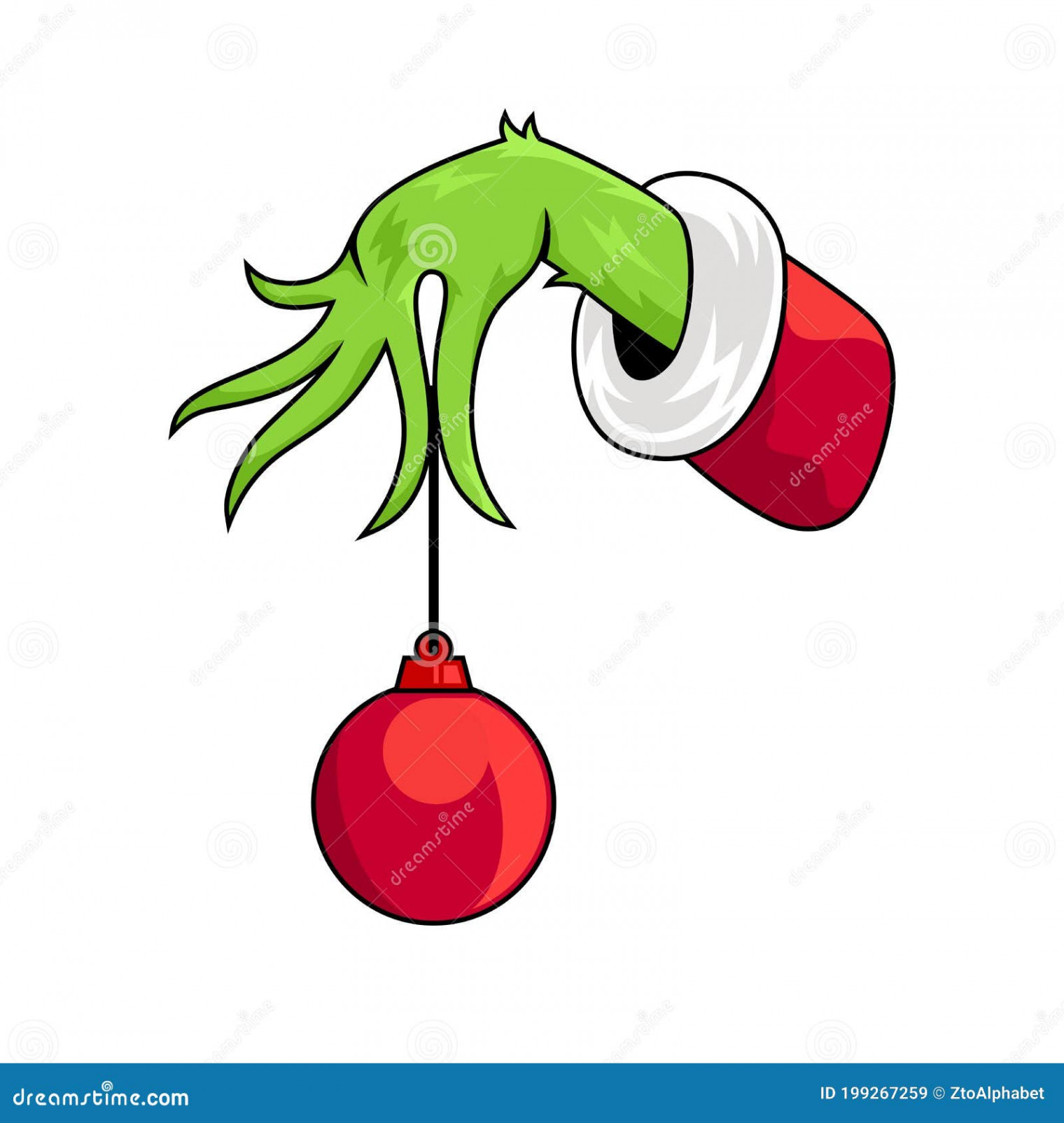 Grinch Hand Stock Illustrations –  Grinch Hand Stock