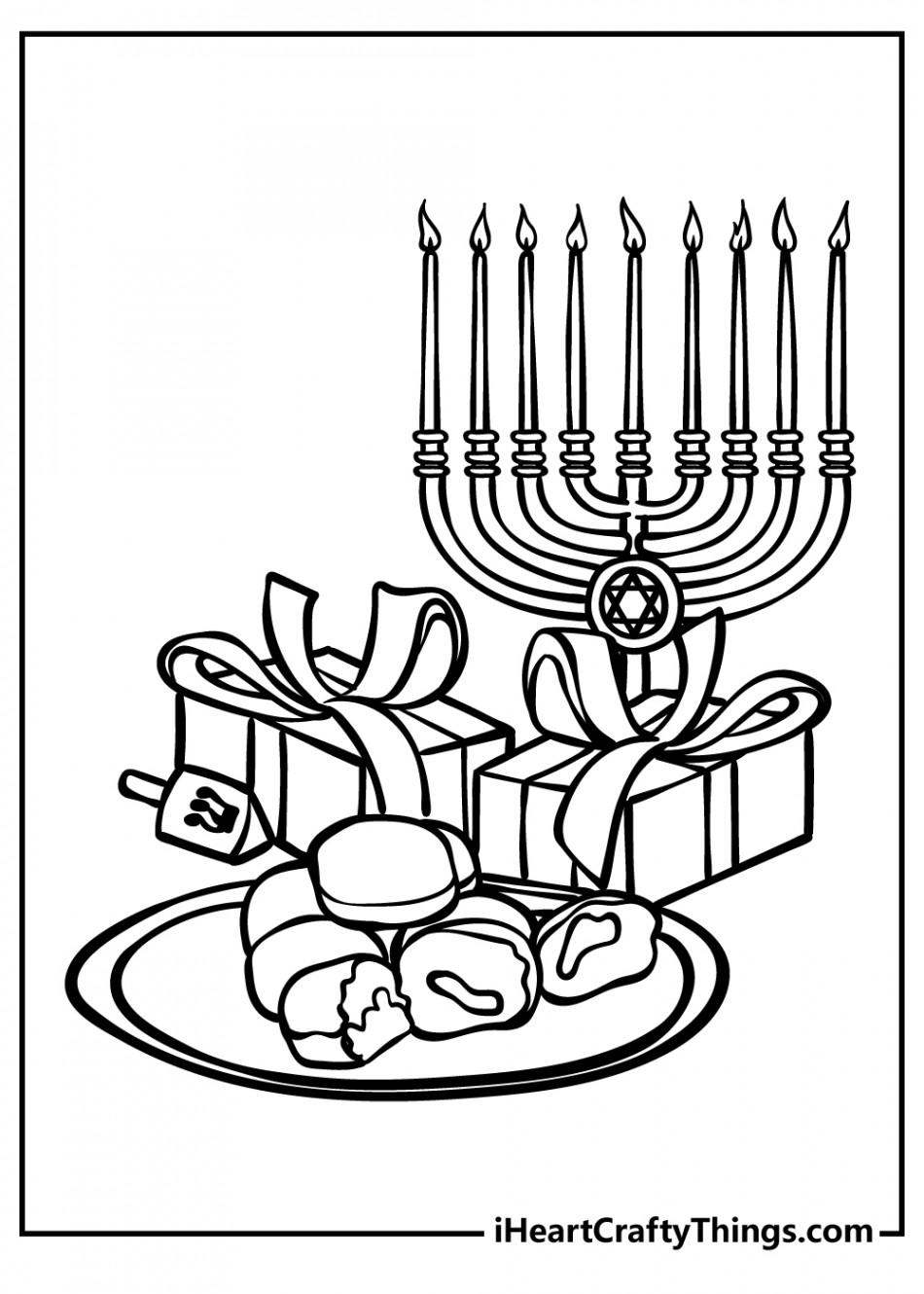 Hanukkah Coloring Pages (% Free Printables)