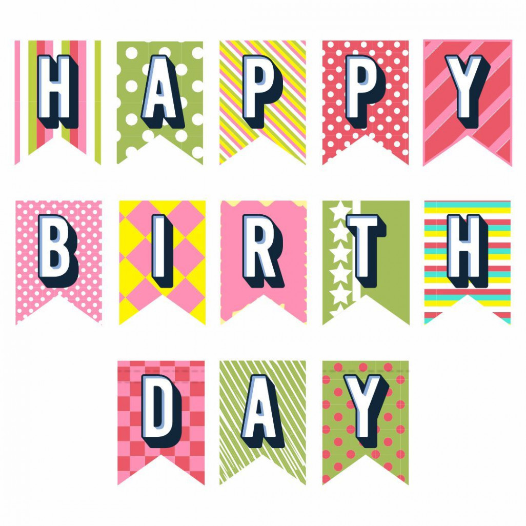 Happy Birthday Printable Banner Letters  Happy birthday banner