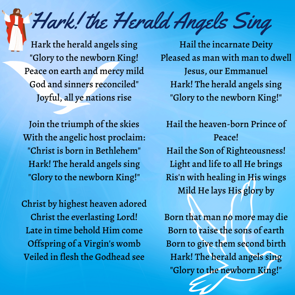 Hark! The Herald Angels Sing Printable Lyrics, Origins, and Video