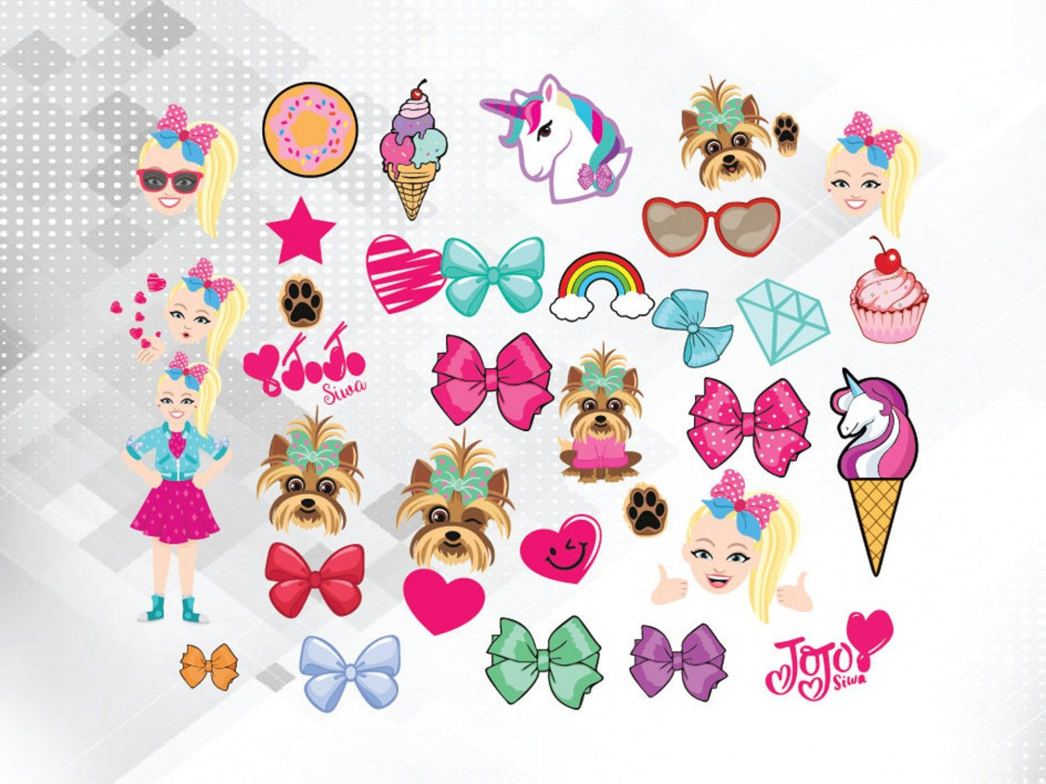 Jojo Siwa Svg Bundle Jojo Siwa Clipart Jojo Siwa Svg Files  Etsy