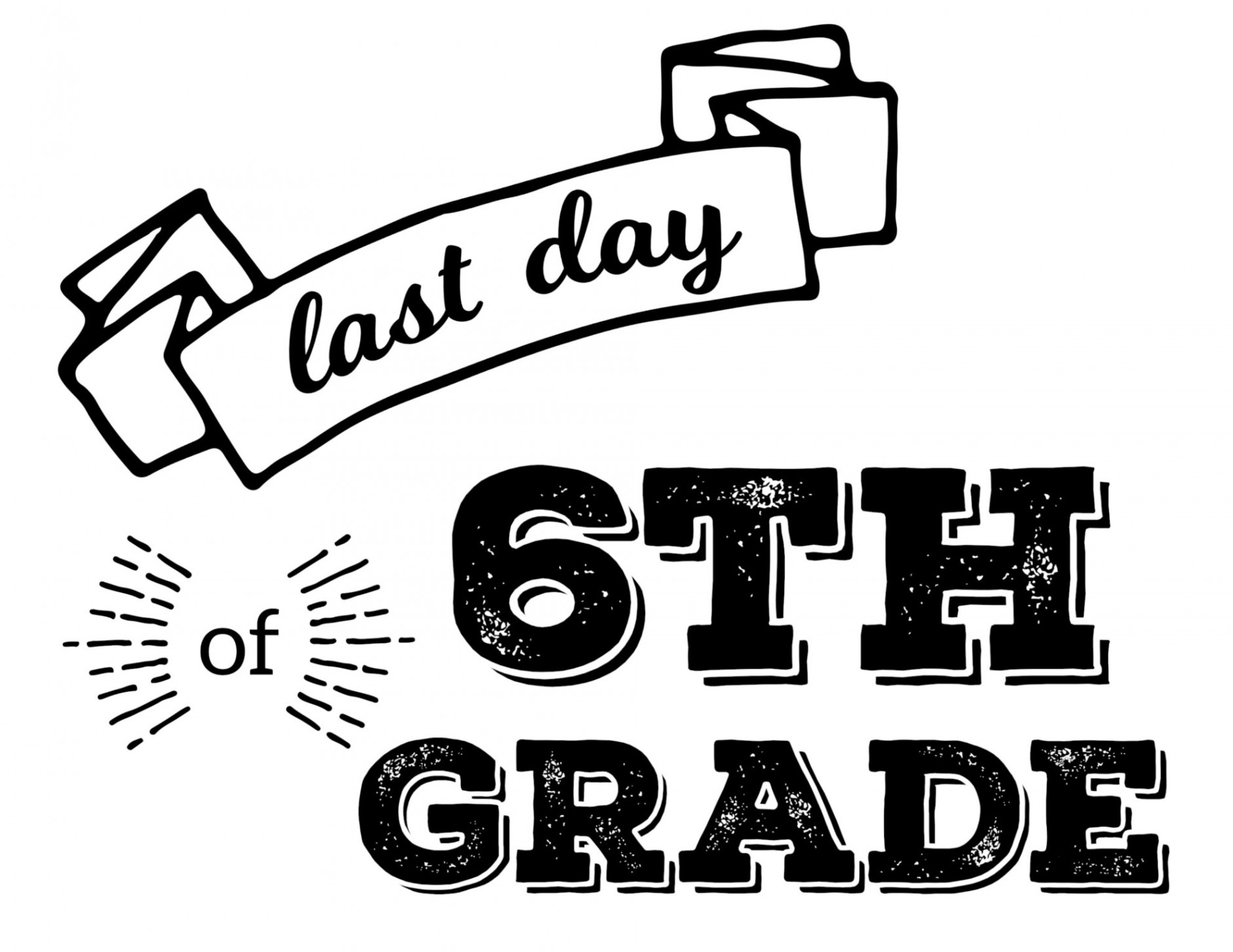 Last Day of School Printable Signs - Paper Trail Design