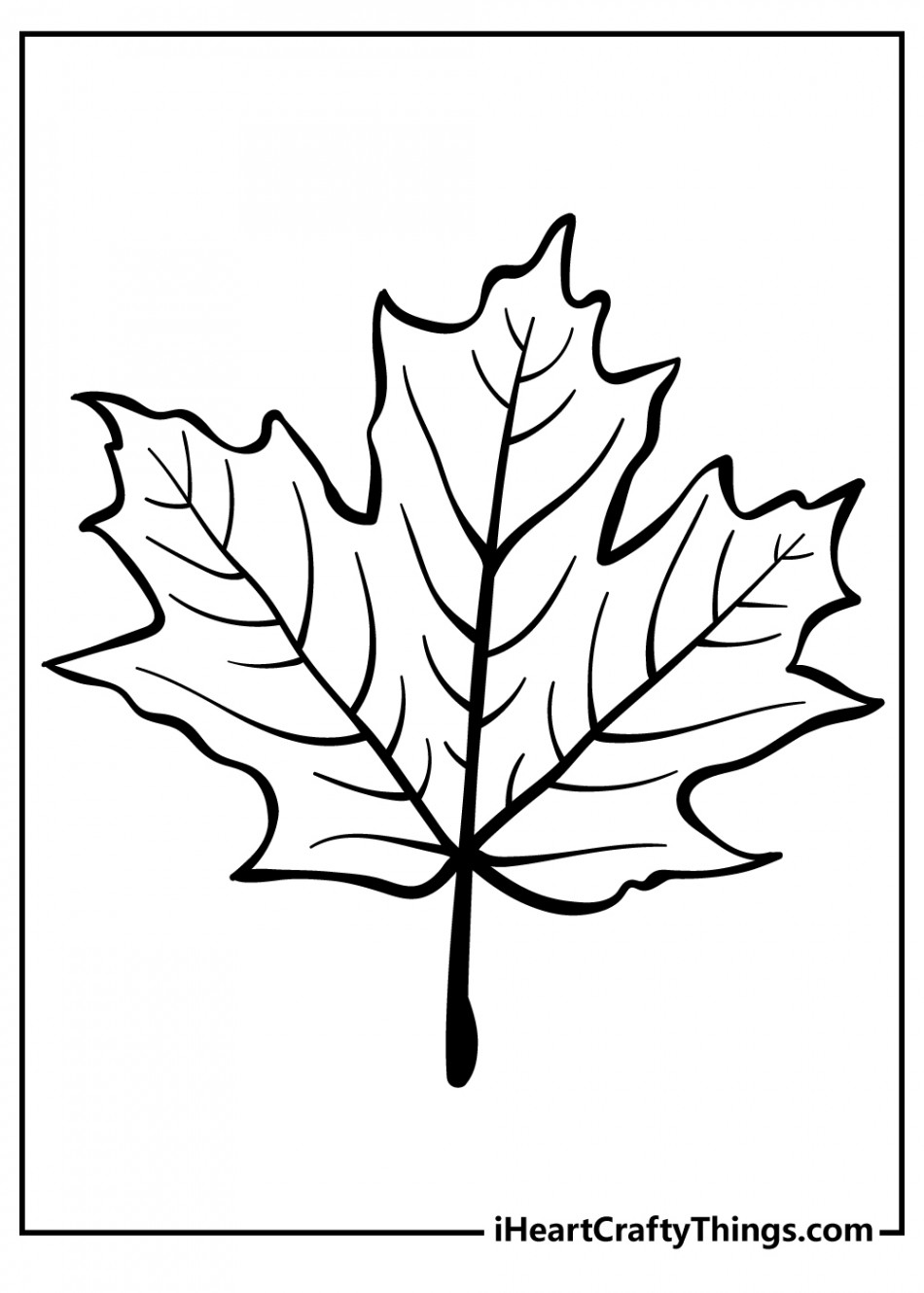 Leaf Coloring Pages (% Free Printables)