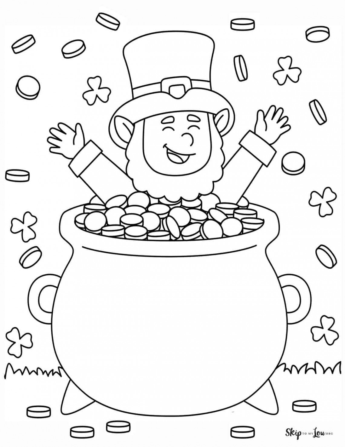 Leprechaun Coloring Pages  Skip To My Lou