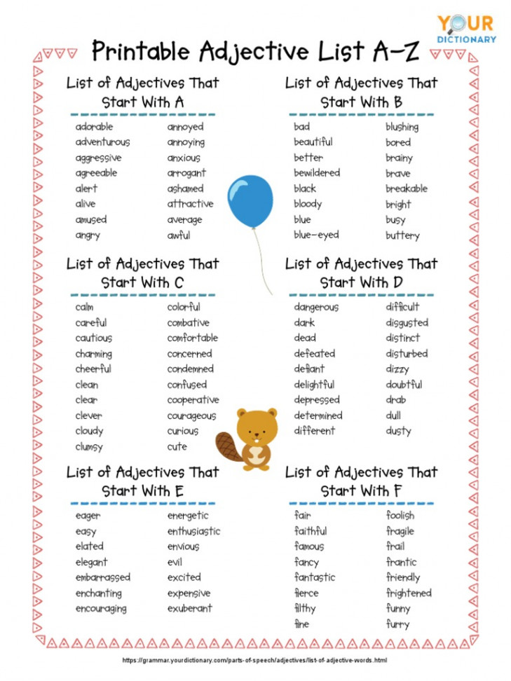 List  Common Adjectives PDF  PDF  Semantic Units