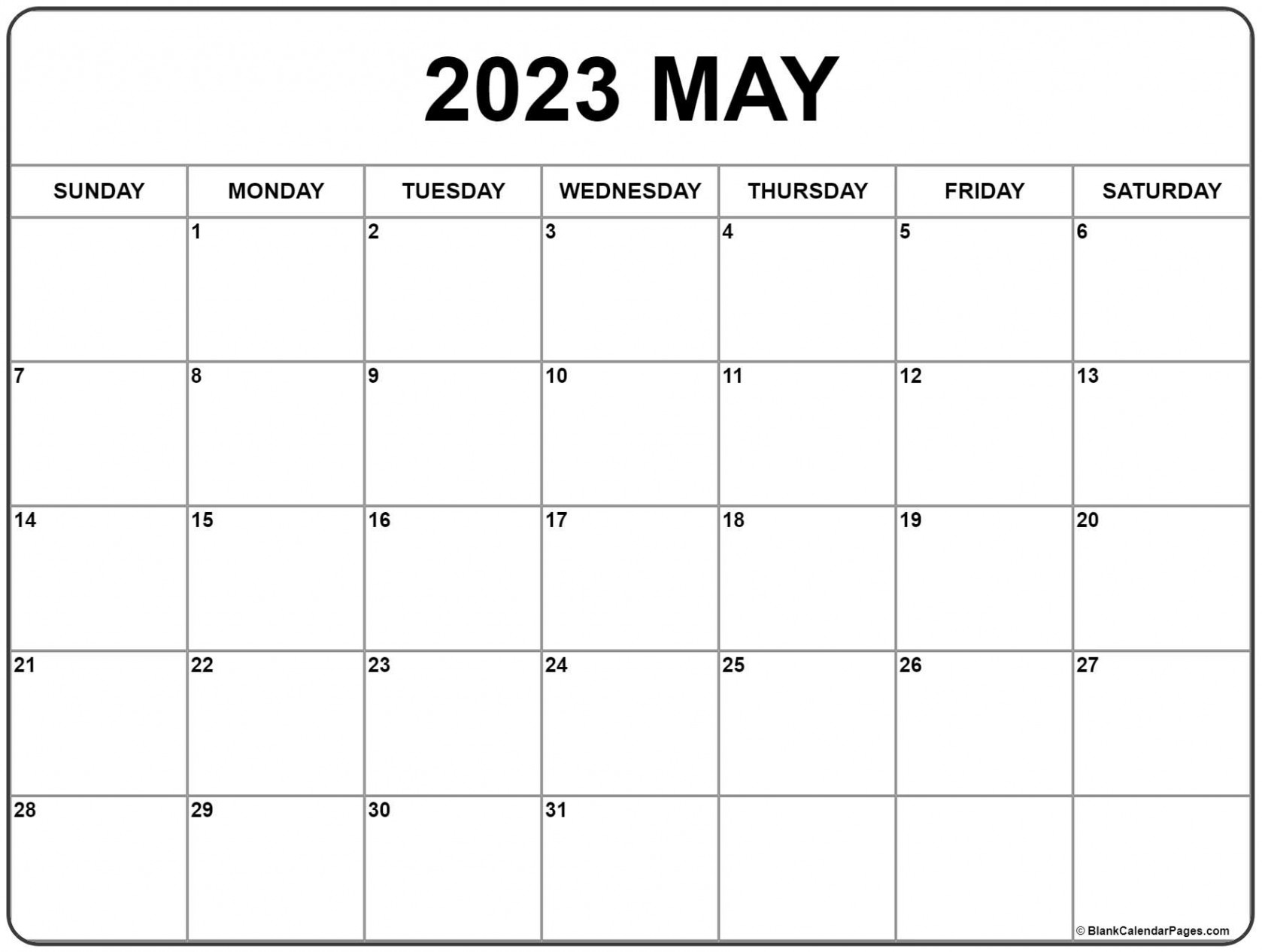 May  calendar  free printable calendar