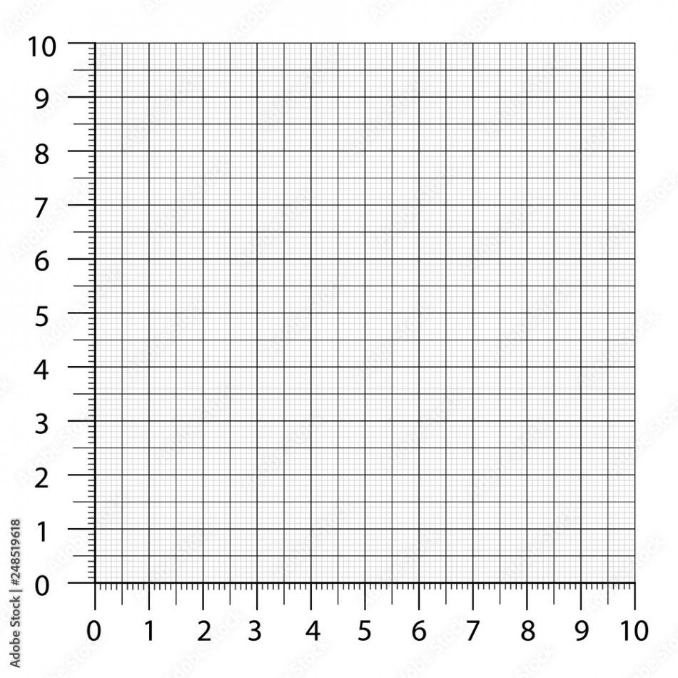 Measured grid. Graph plotting grid