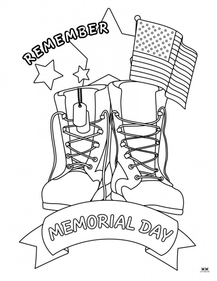 Memorial Day Coloring Pages -  FREE Pages  Printabulls