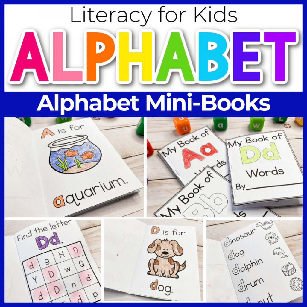 Mini Alphabet Books for Preschoolers Printable Activity -