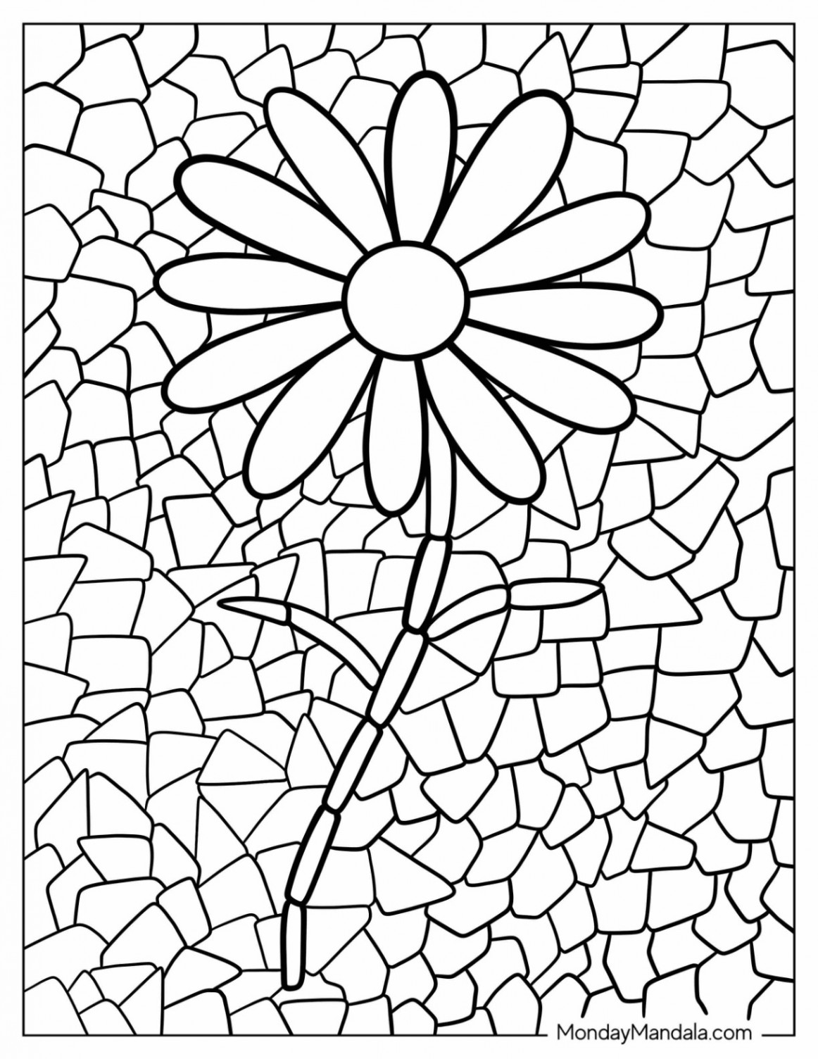 Mosaic Coloring Pages (Free PDF Printables)