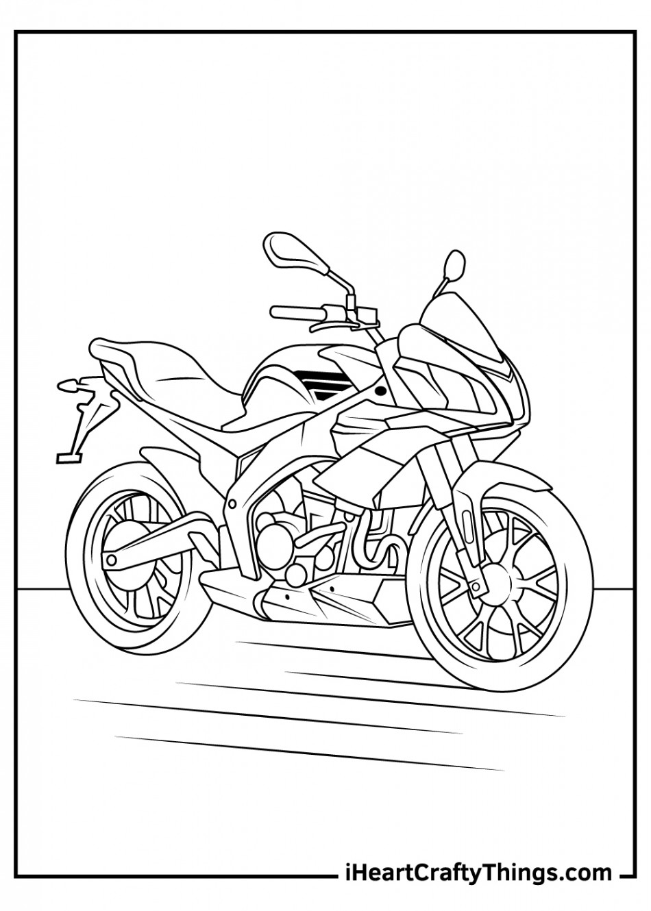 Motorcycle Coloring Pages (% Free Printables)