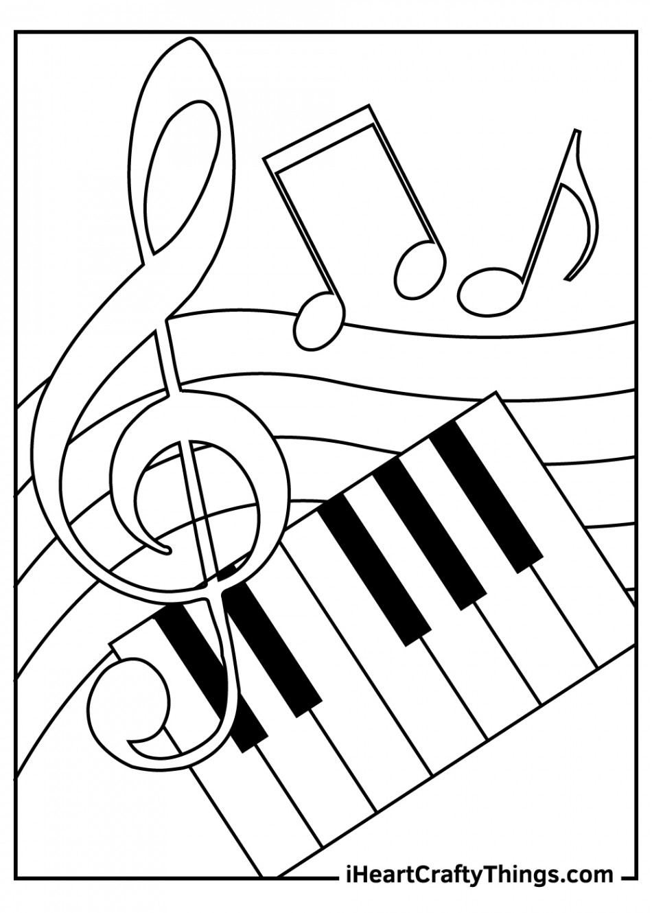 Music Coloring Pages (% Free Printables)