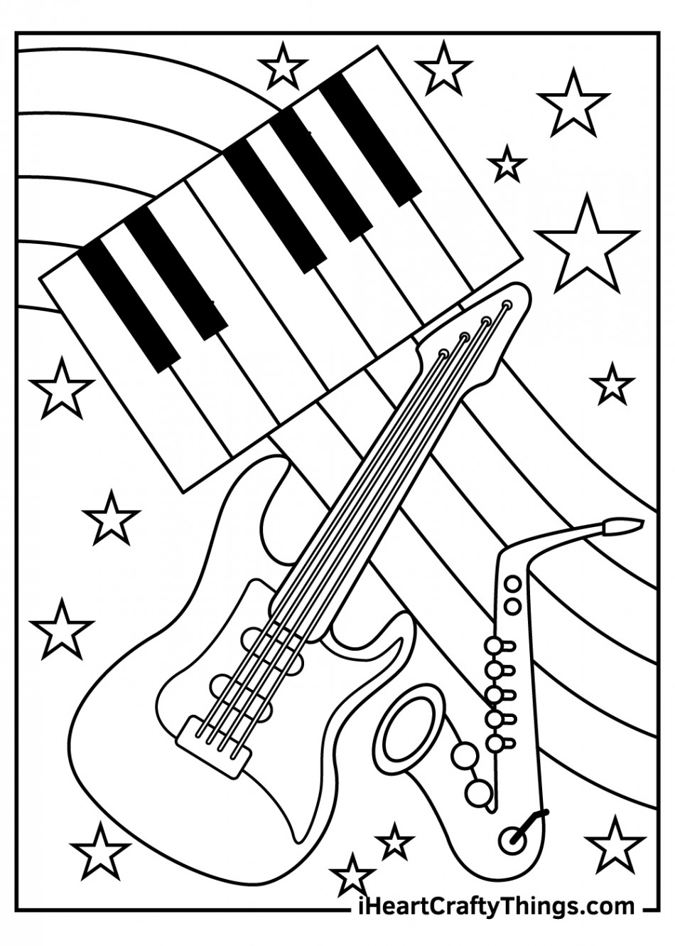 Music Coloring Pages (% Free Printables)