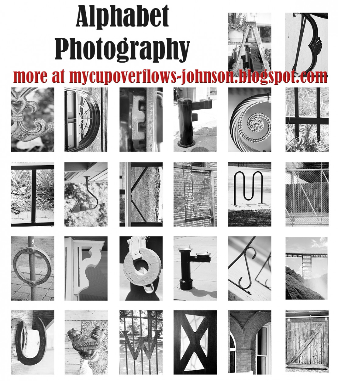 My Cup Overflows: Alphabet Photography