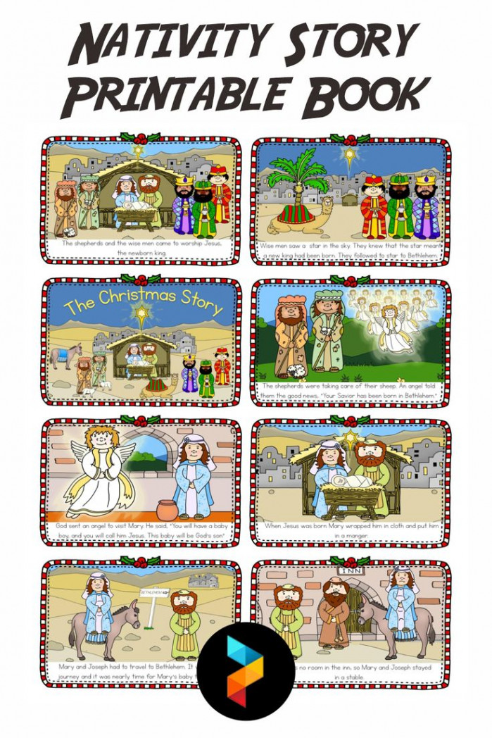 Nativity Story Printable Book  Nativity story printable, The