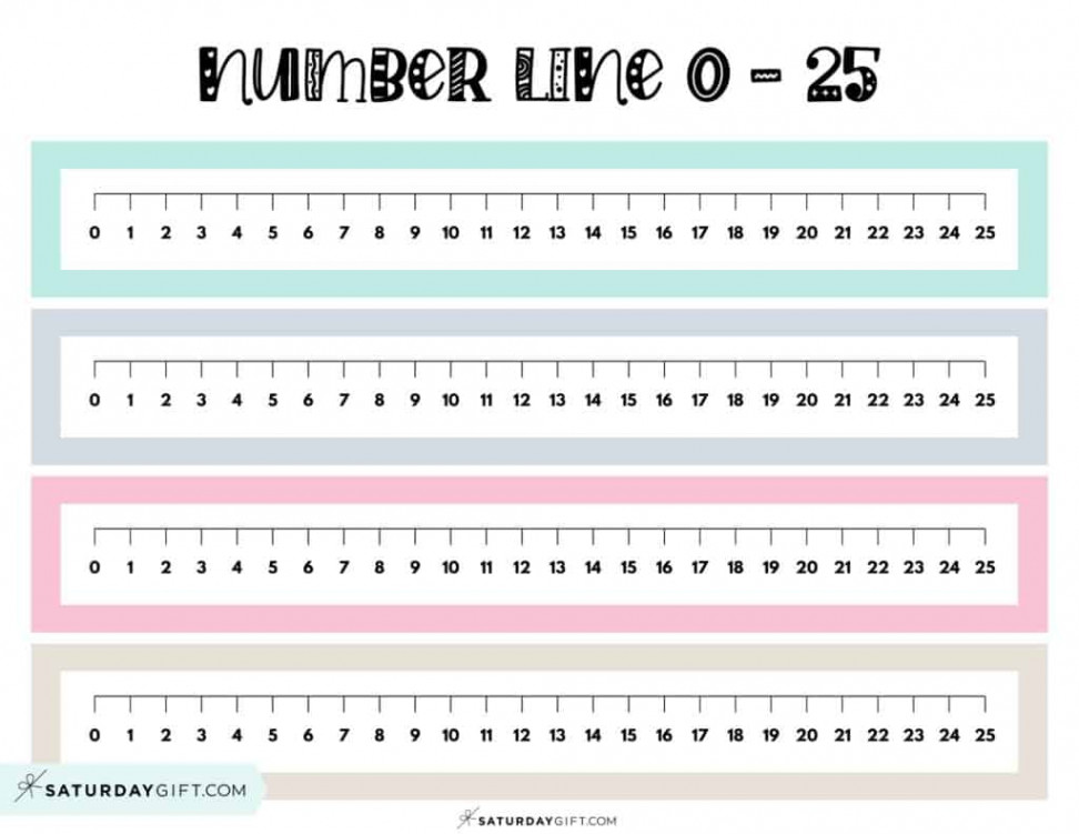 Number Line to  -  Cute & Free Printables and Blank Worksheets