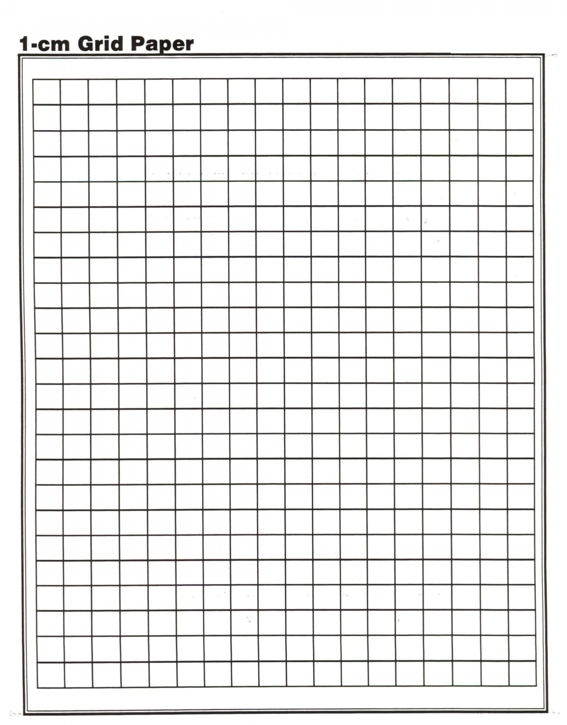 One Centimeter Graph Paper Printable  Printable graph paper