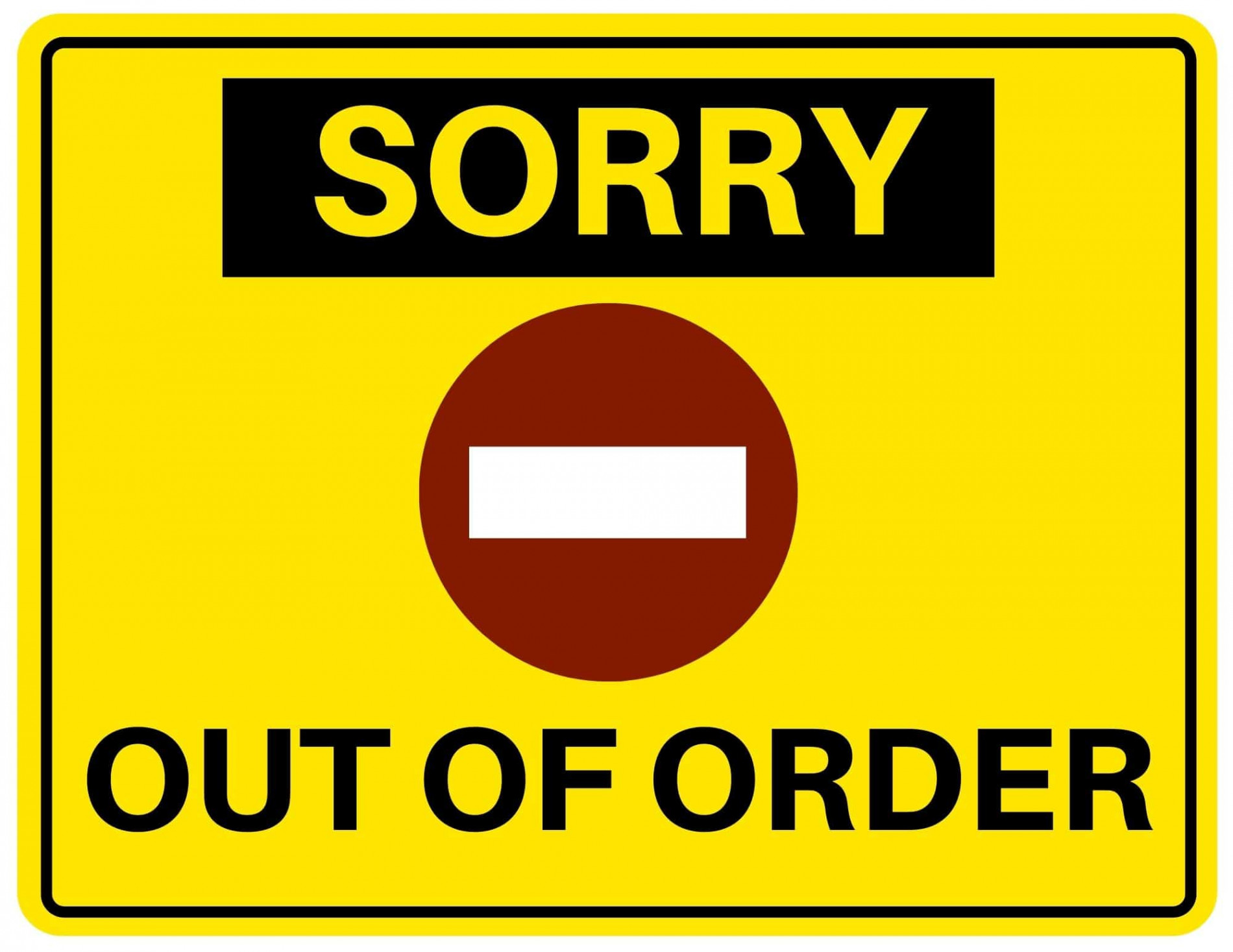 Out Of Order Signs ( Free PDF Printables)