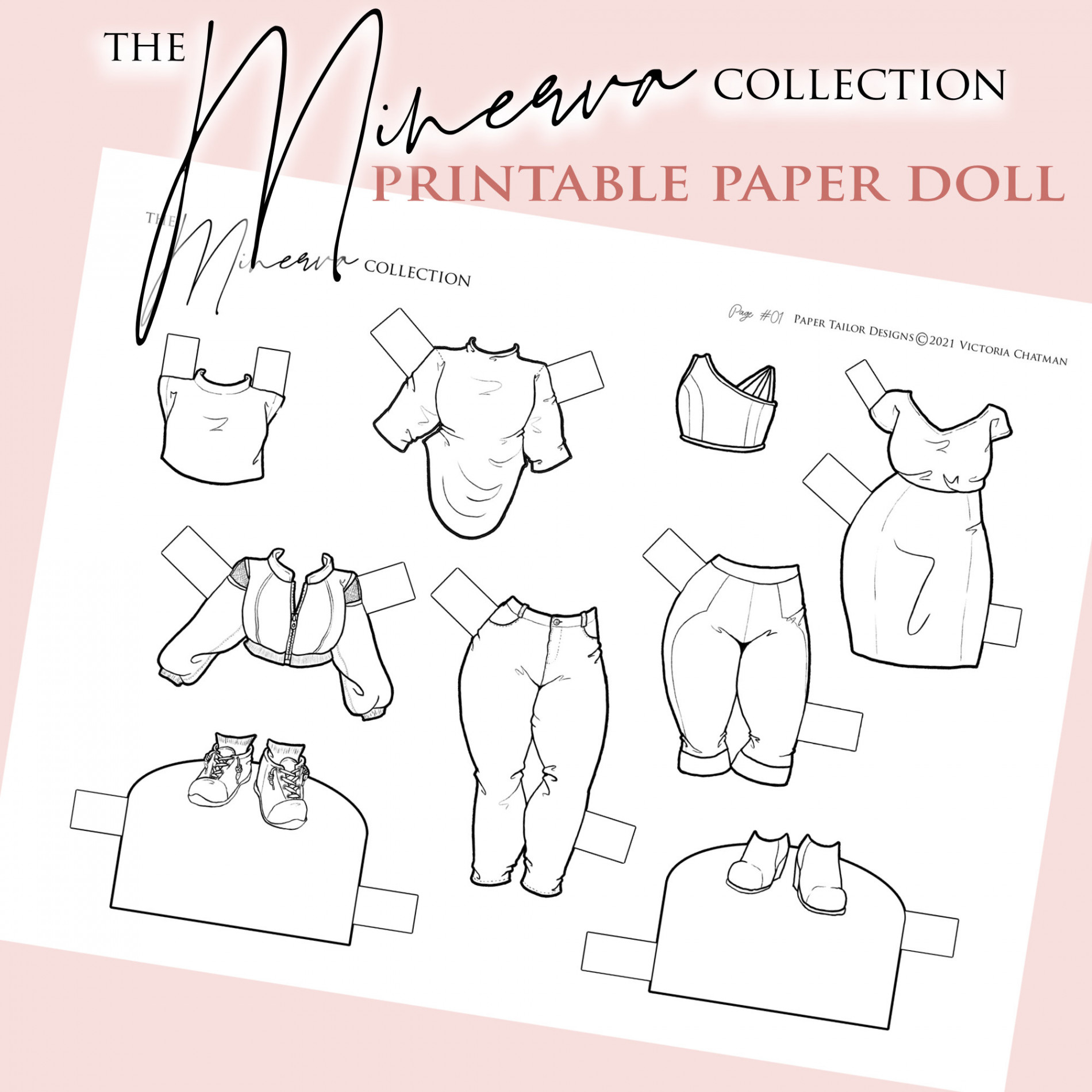 Paper Doll Printable Malvorlage Aktivität Curvy Fashion - Etsy