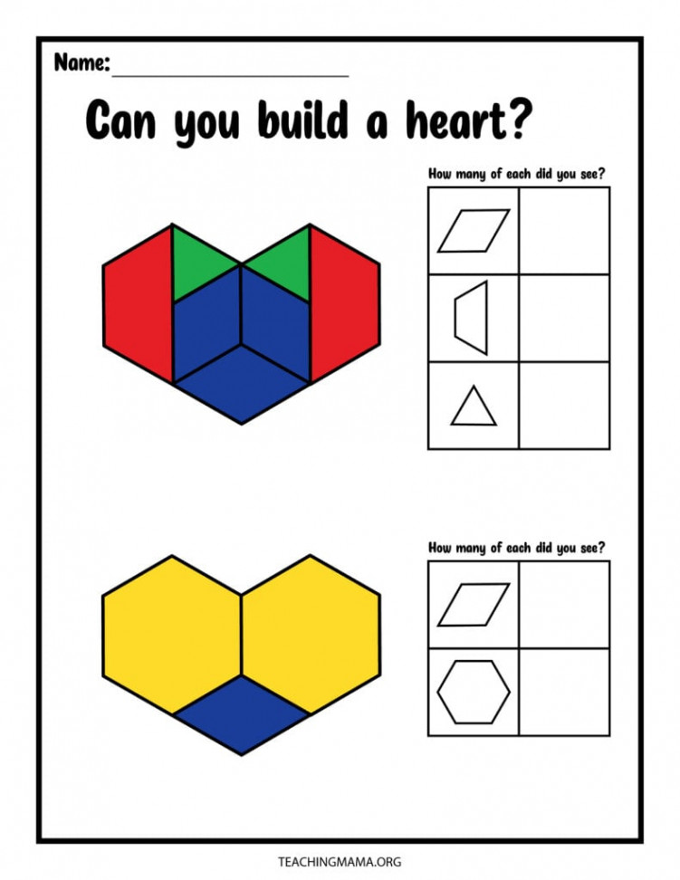 Pattern Block Printables For Shapes - Teaching Mama