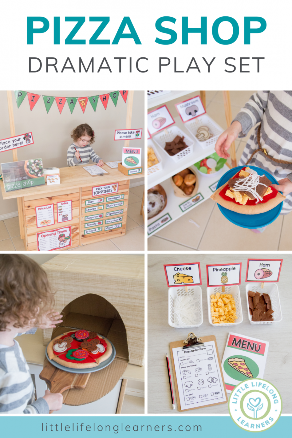 Pizza Shop Dramatic Play - Little Lifelong Learners