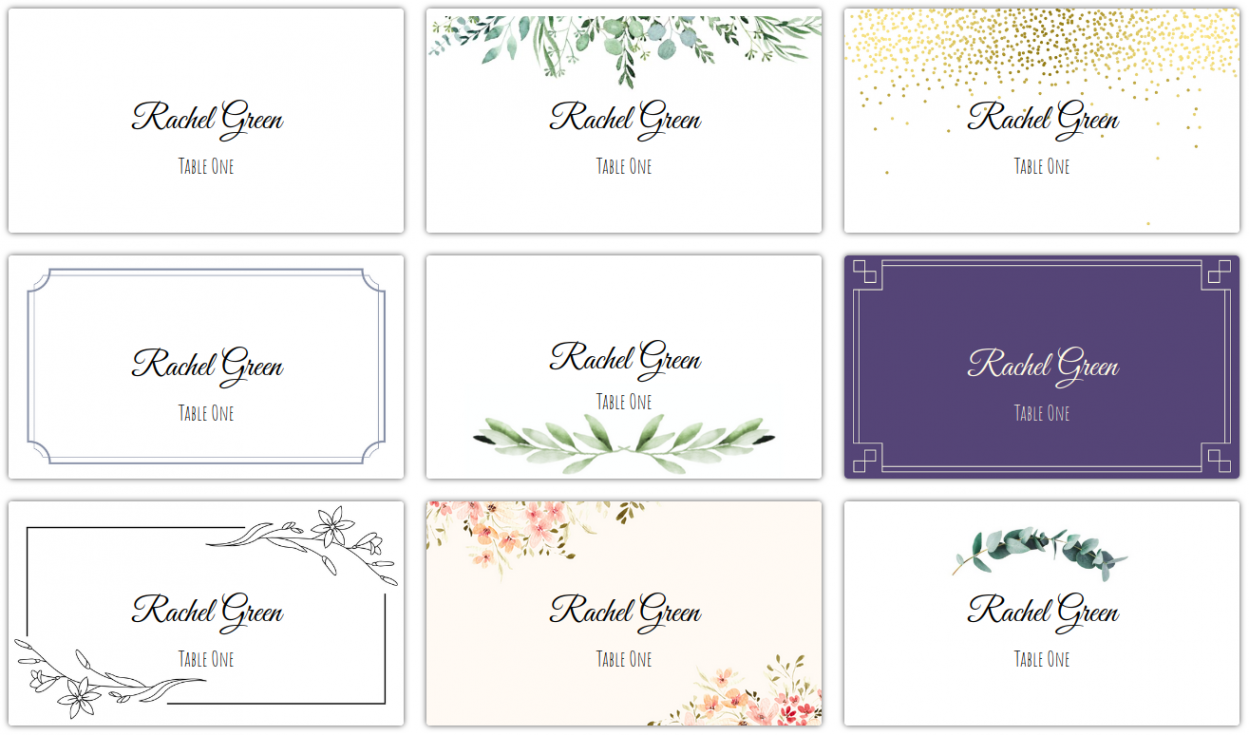 Place Card Me - A Free and Easy Printable Place Card Maker for