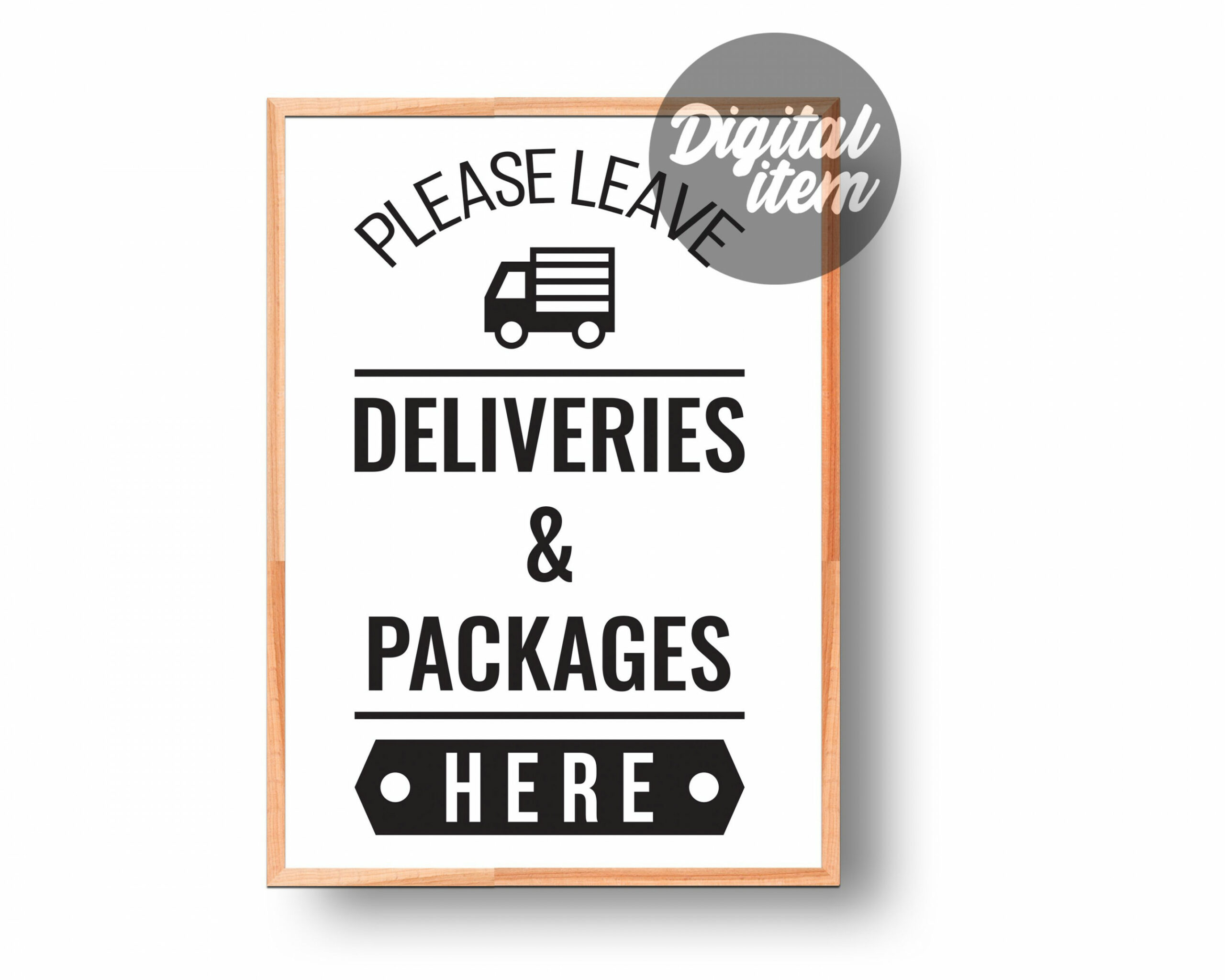 Please Leave Deliveries and Packages Here Drop off Sign Place