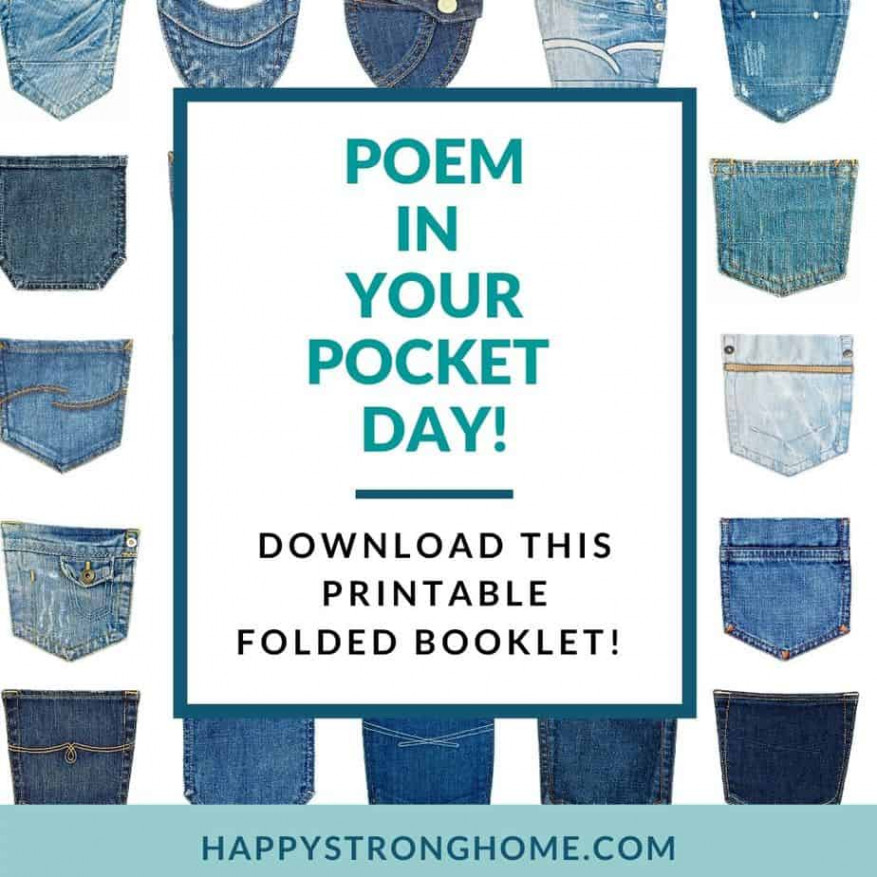 Poem in Your Pocket Day Printable Booklet - Happy Strong Home