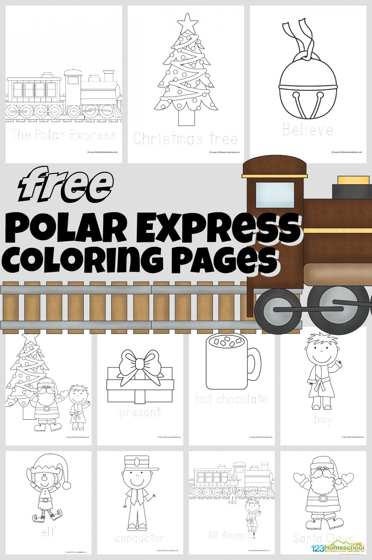 Polar Express Coloring Pages