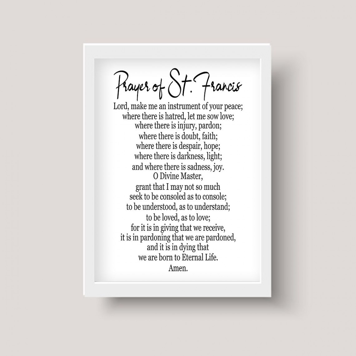 Prayer of Saint Francis of Assisi Printablest Francis - Etsy