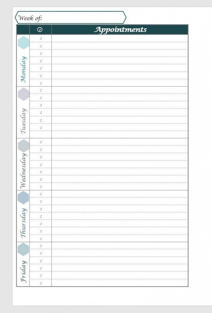 Printable A Horizontal Weekly Planner Layout With Daily - Etsy in