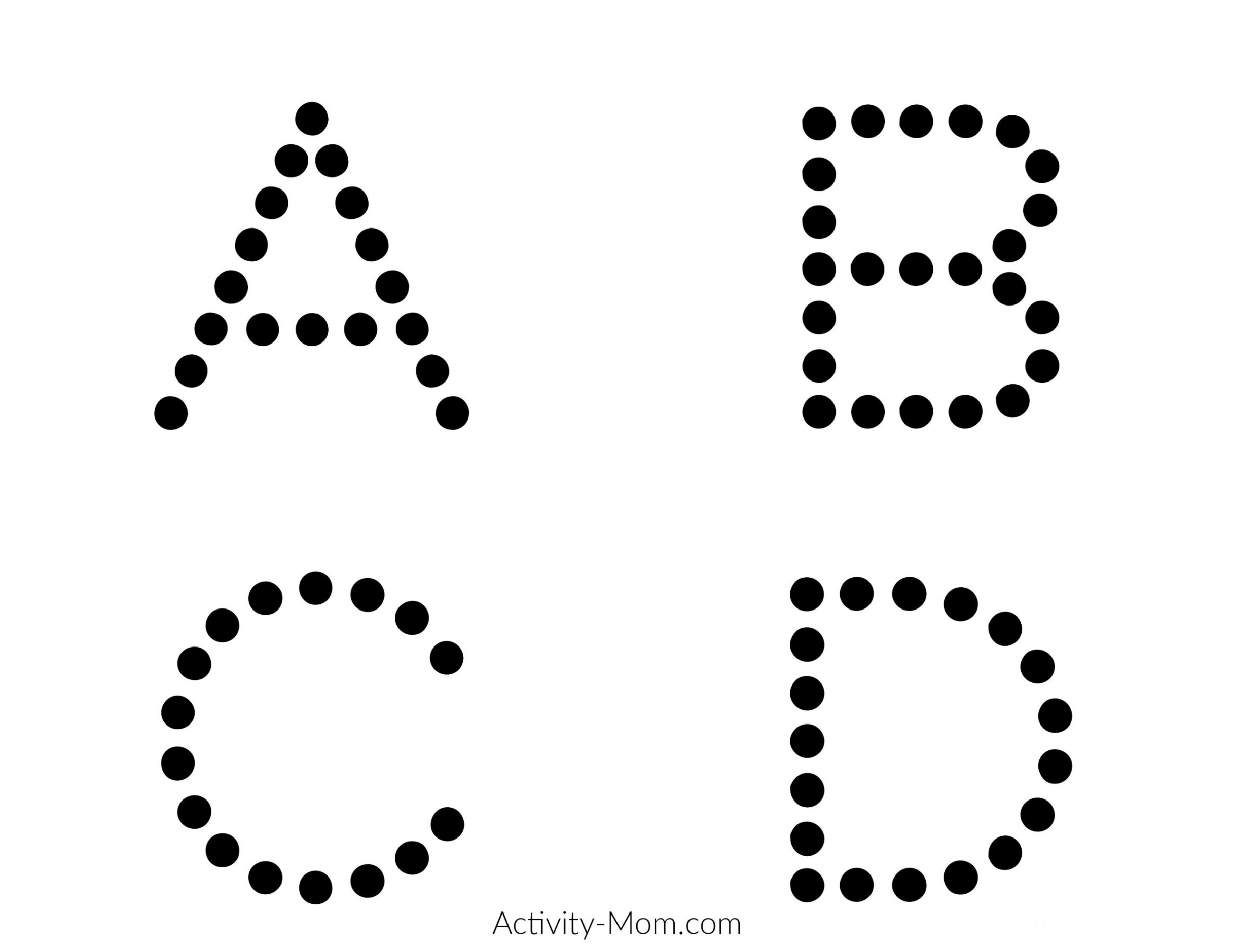 Printable Alphabet Tracing Cards (free) - The Activity Mom