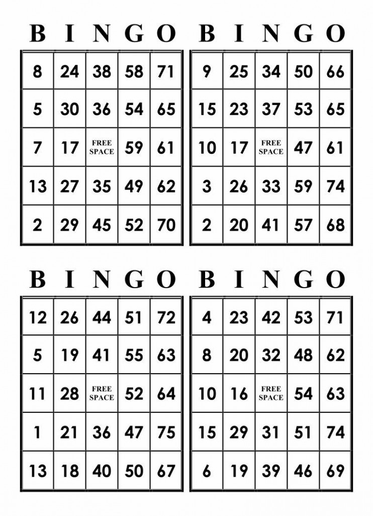 Printable Bingo Cards with Numbers  Free bingo cards, Bingo cards