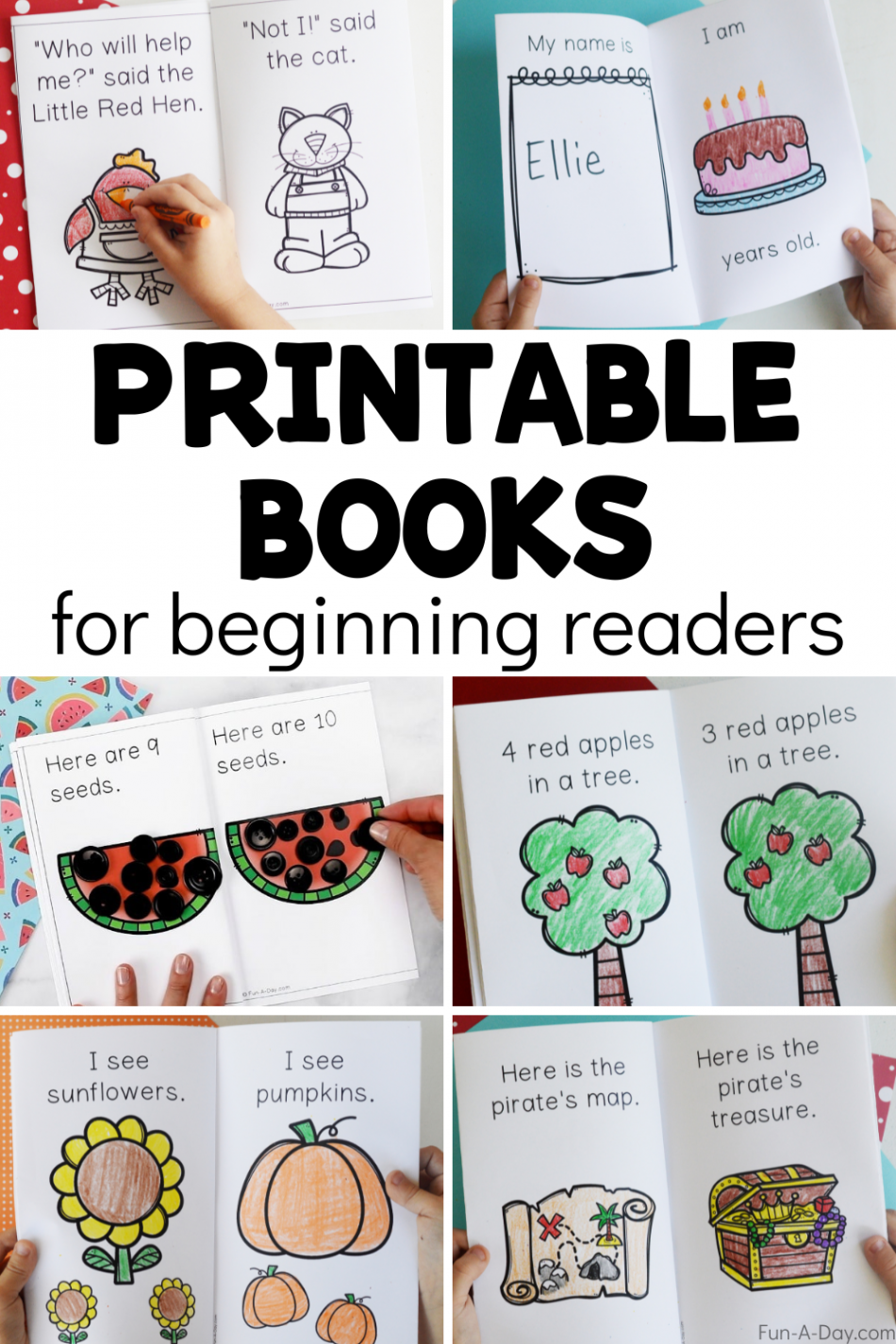 Printable Books for Preschool and Kindergarten