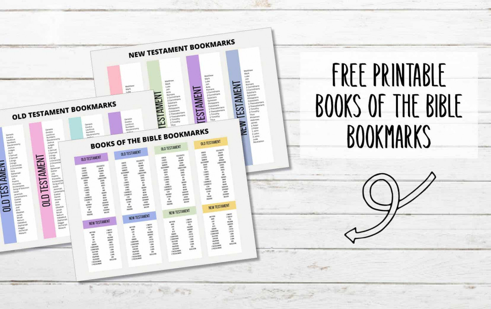 Printable Books of the Bible bookmarks - My Printable Faith