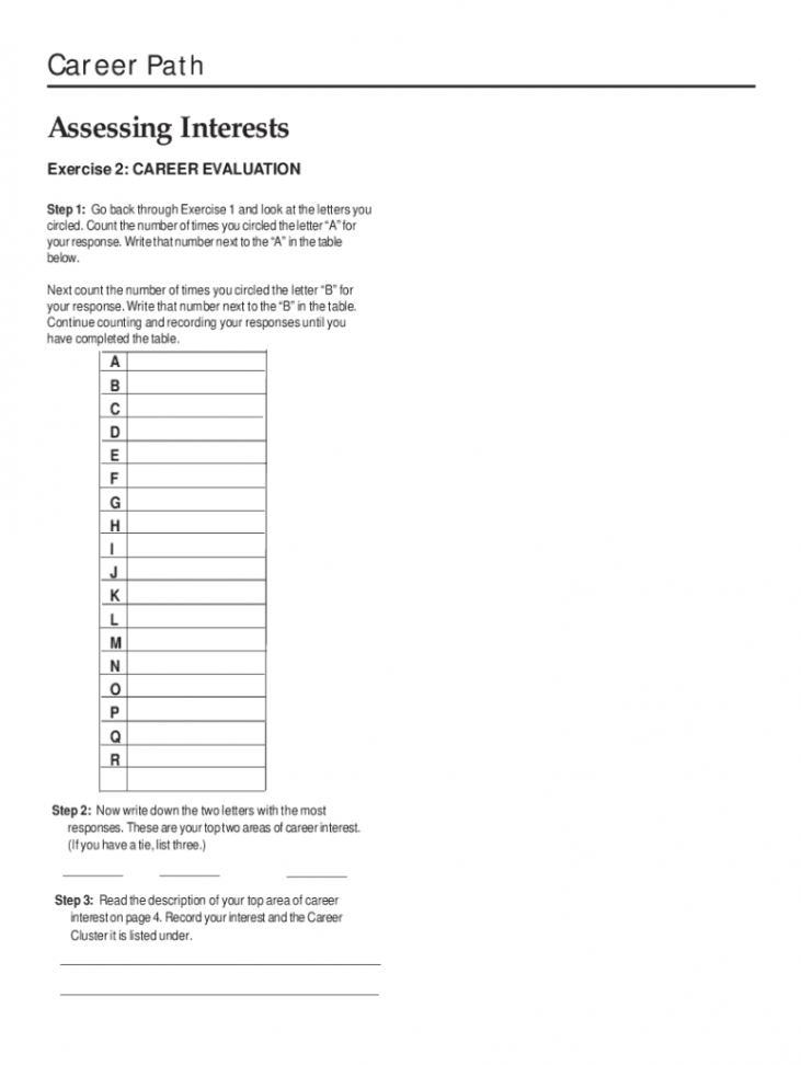 Printable Career Interest Inventory - Fill Online, Printable
