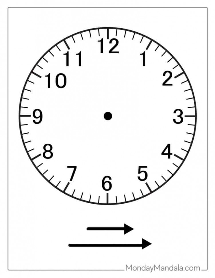 Printable Clock Faces (Free PDFs To Download & Print)