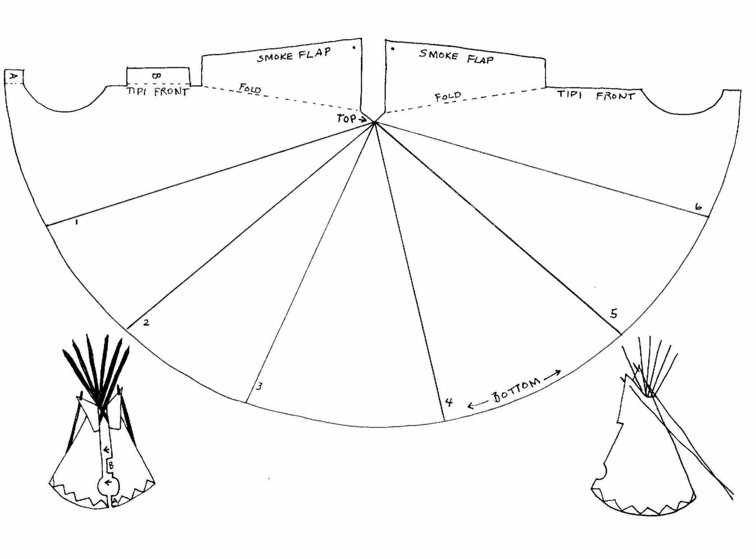 Printable Cut Out Teepee Template - Printable Templates Free