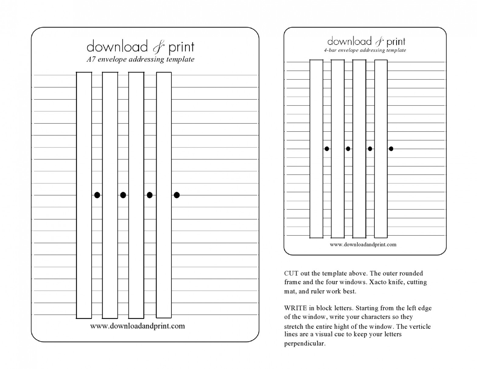 Printable Envelope Address Templates [Word] ᐅ TemplateLab