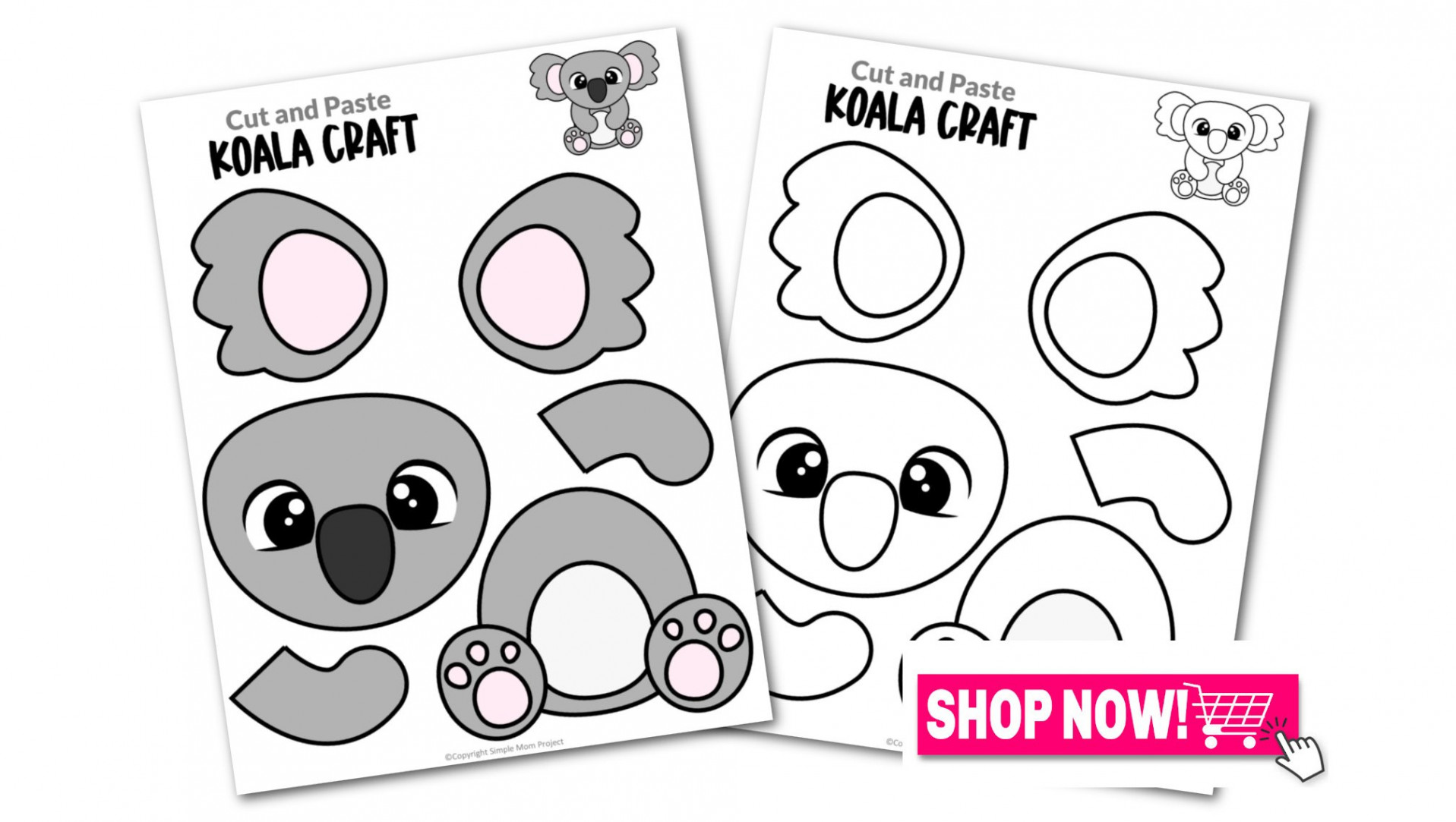 Printable Koala Craft Template – Simple Mom Project