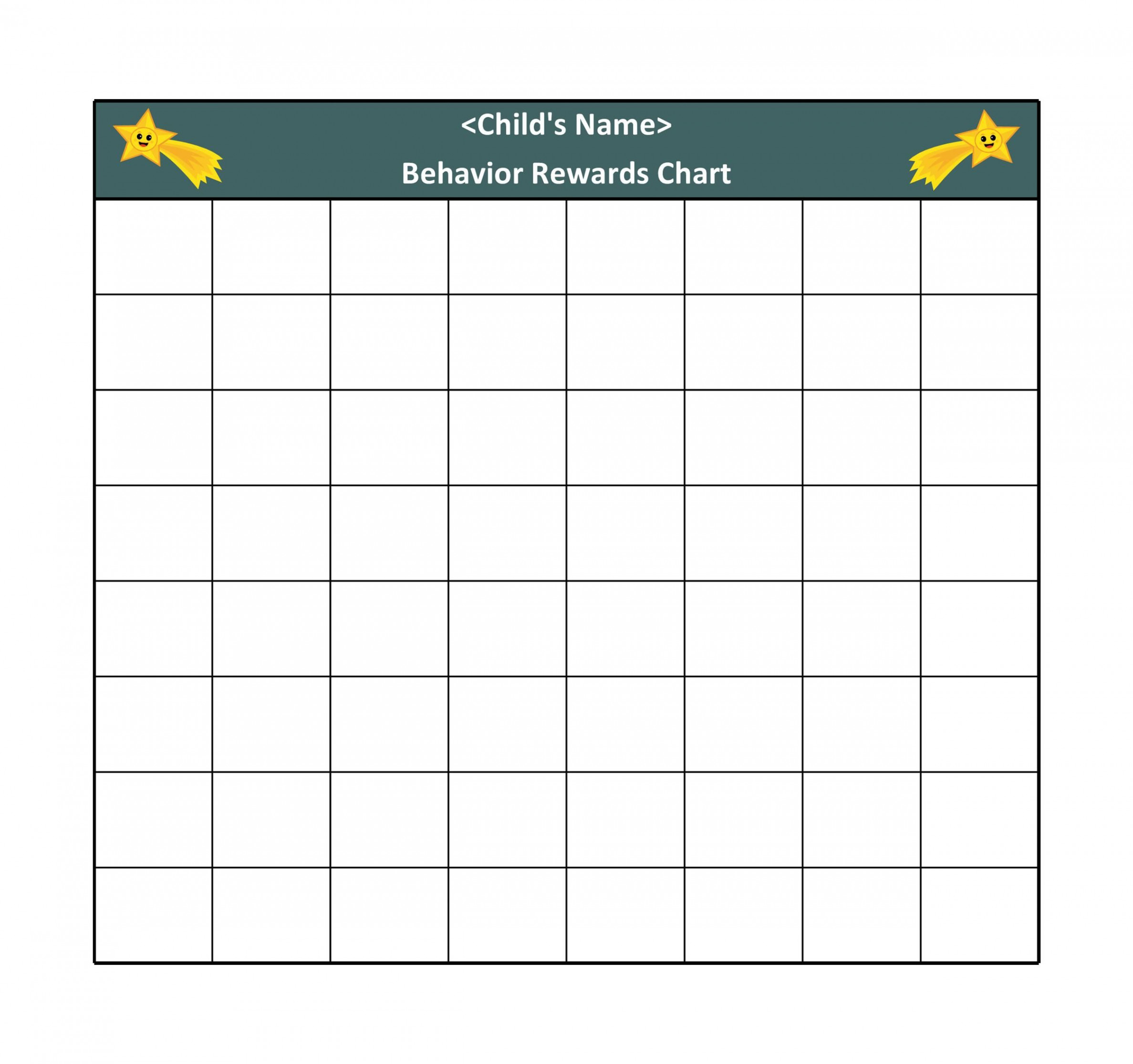 Printable Reward Charts for Kids (PDF, Excel & Word)  Reward