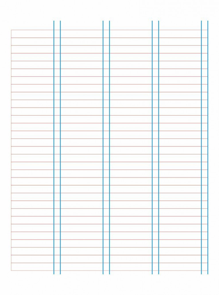 Printable Spreadsheets with Columns and Rows  Paper template free