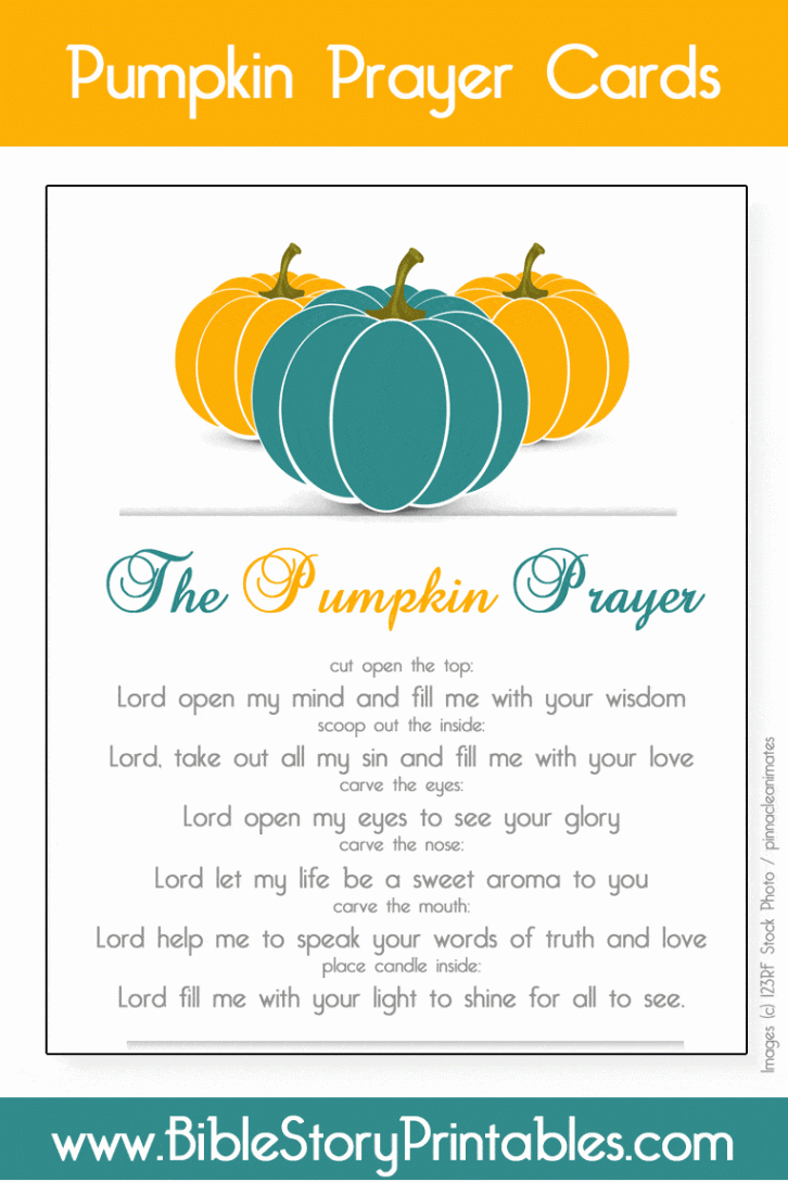 Pumpkin Prayer Printable - The Crafty Classroom