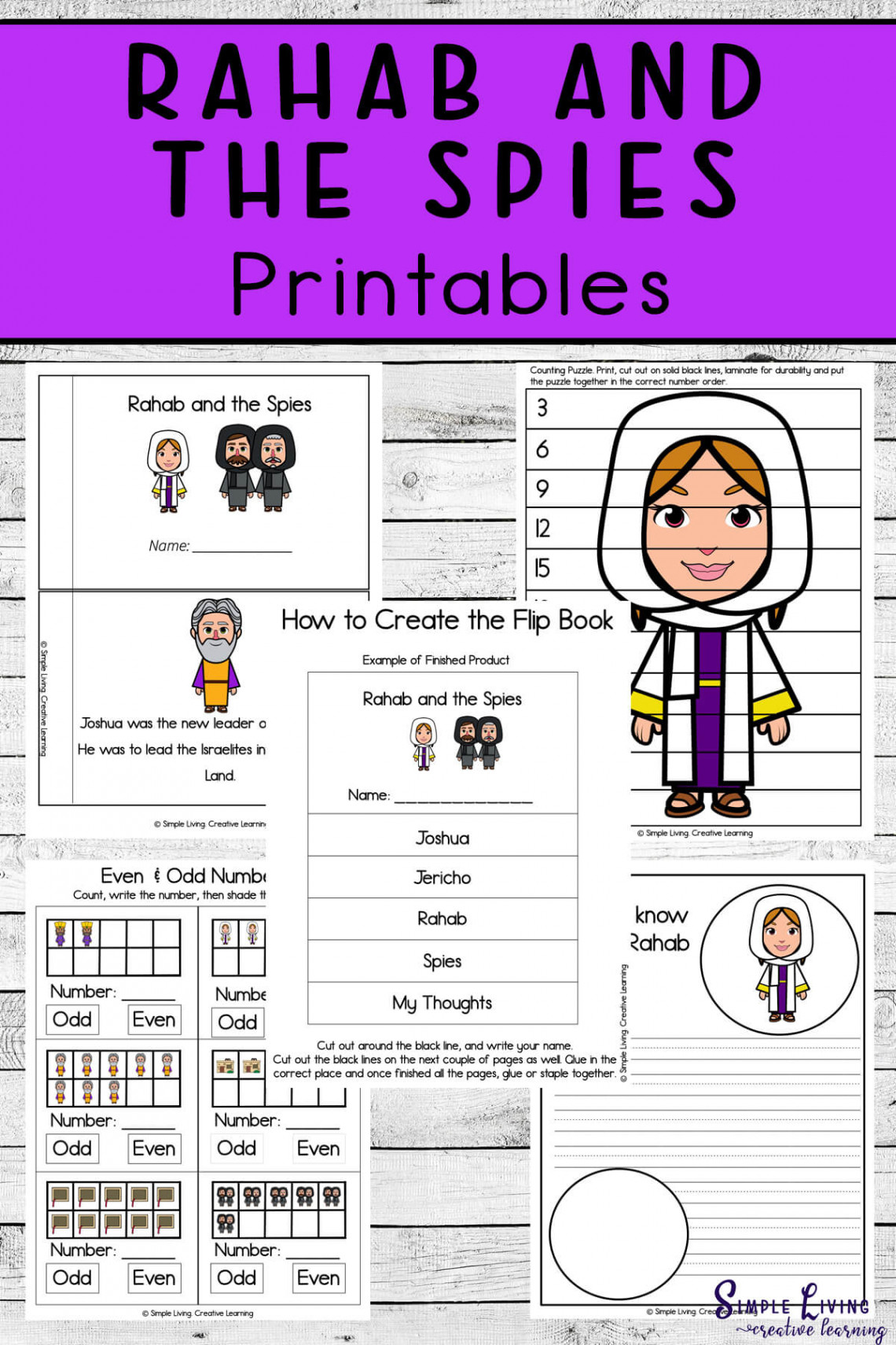 Rahab and the Spies Printables - Simple Living