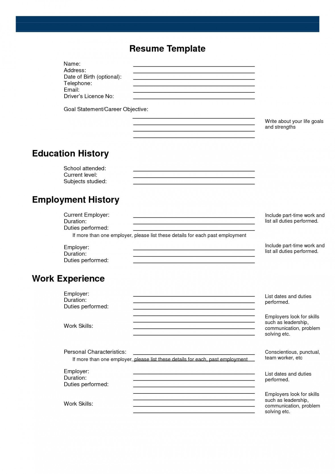 Resume Templates Printable , #printable #resume #ResumeTemplates