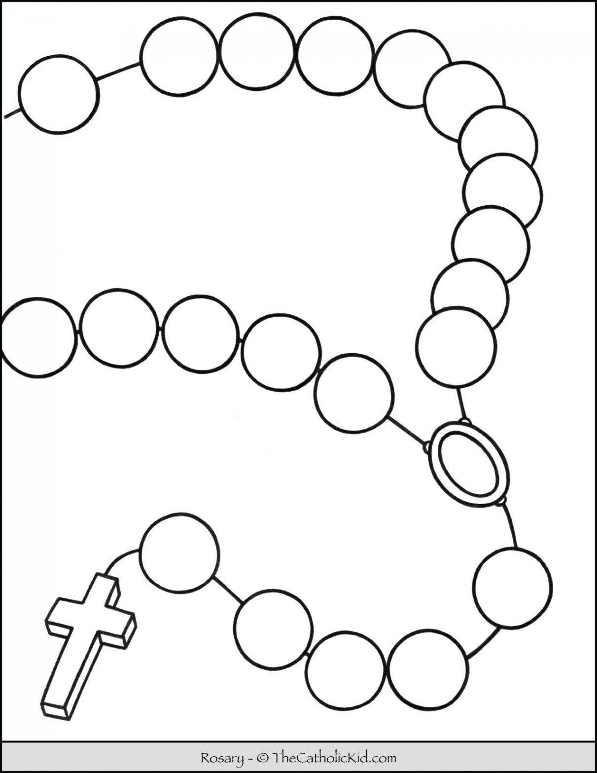 Rosary Coloring Pages - The Catholic Kid