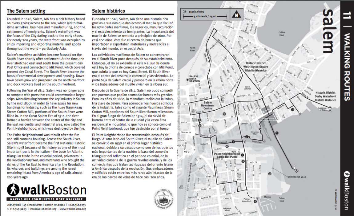 Salem Walking Map – WalkBoston is now WalkMassachusetts