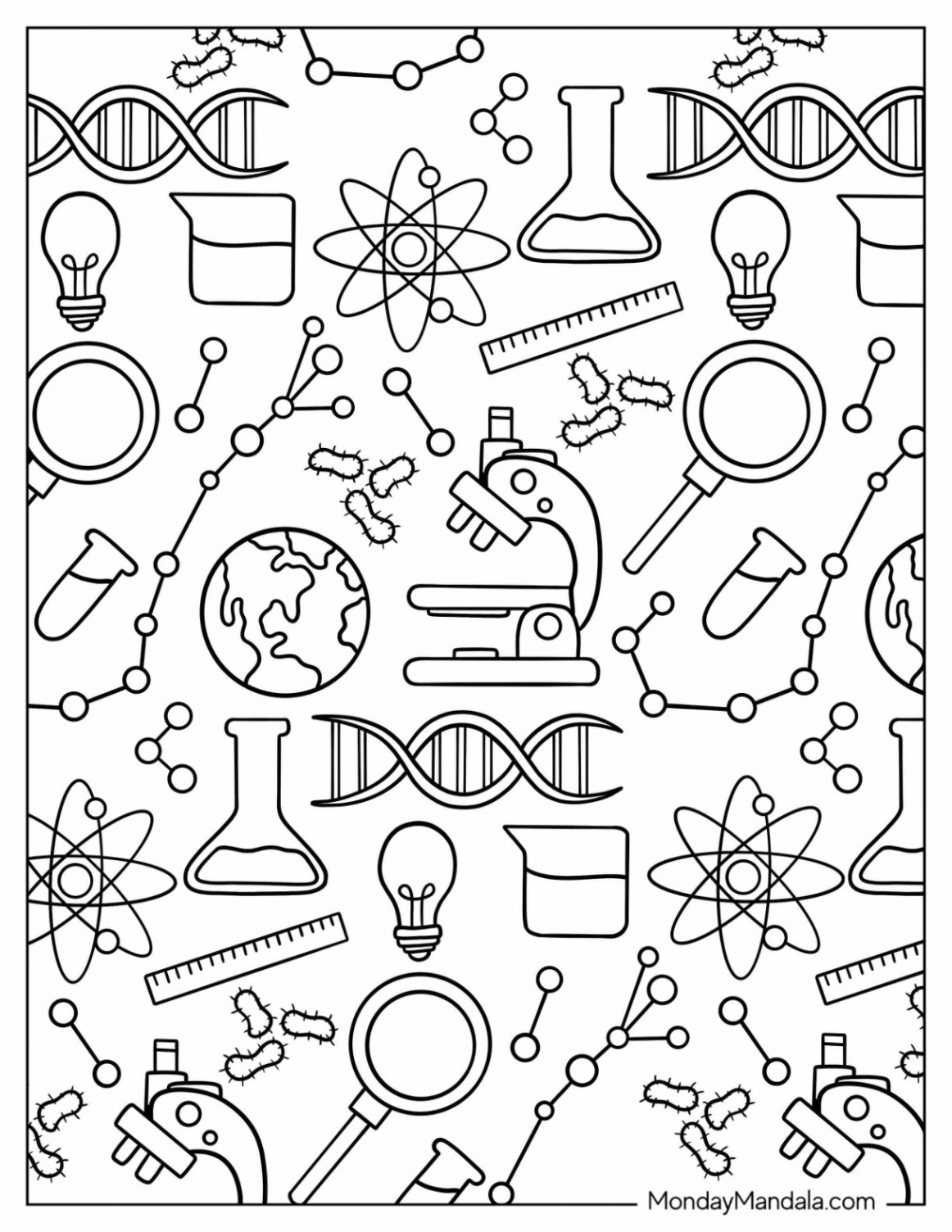 Science Coloring Pages (Free PDF Printables)